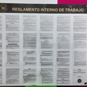 Cartelera doble acrilico de 100 cm x 70 cm